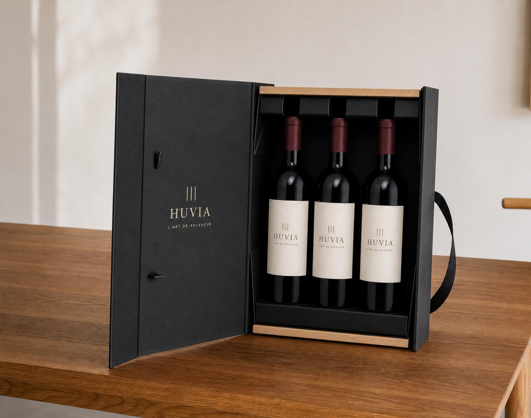 Wine Gift Box 02 insert or support detail
