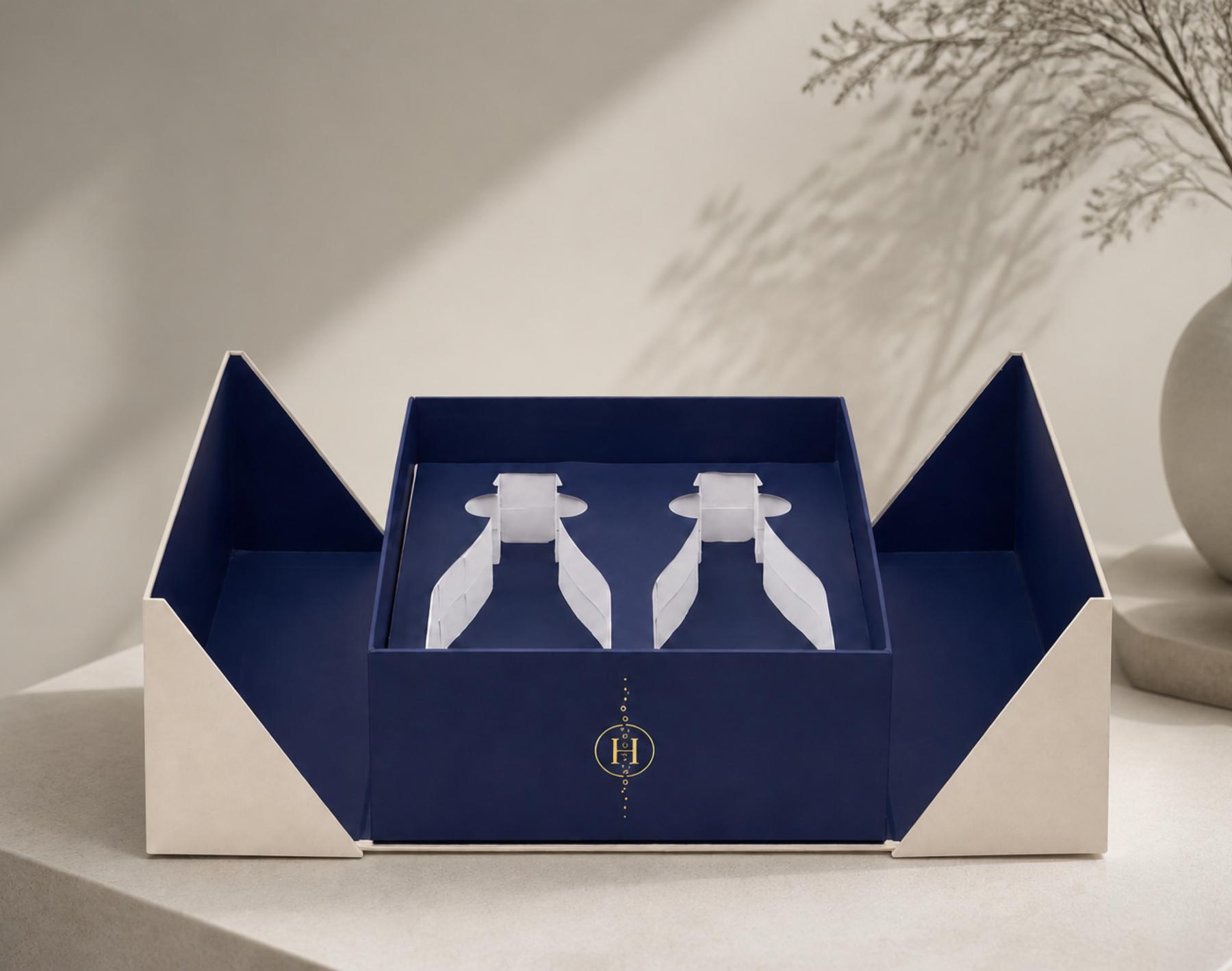 Wine Gift Box 03 insert or support detail